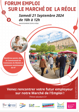 Forum emploi sur le marché de La Réole